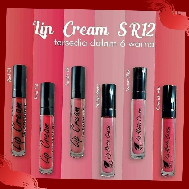 LIP CREAM MATTE SR12 ALL VARIAN / LIPCREAM LONGLASTING / AWET &amp; TAHAN LAMA