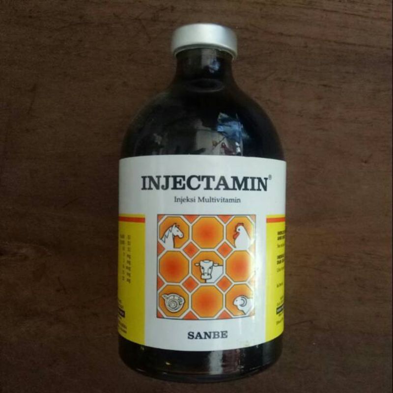 INJECTAMIN 100 ml Injeksi Multivitamin Sapi Kuda Babi Kambing Domba Ayam