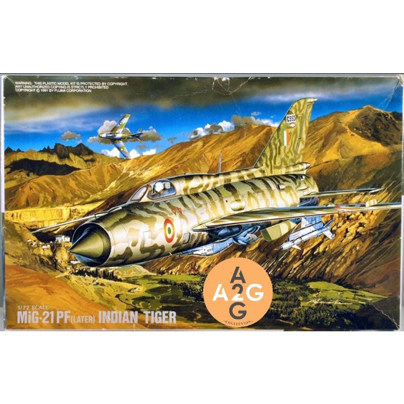 Model kit Fujimi 1/72 MIG-21 PF Indian tiger