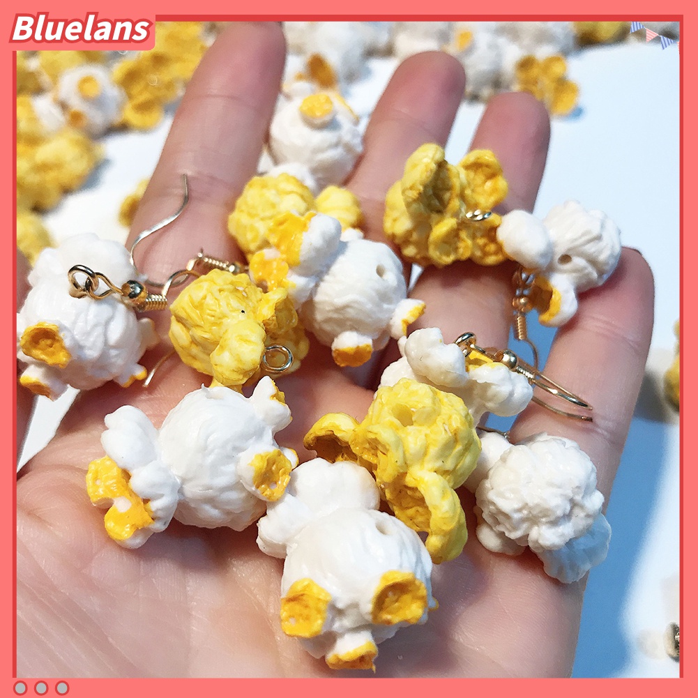 Anting Kait Gantung Wanita Desain Makanan Popcorn Untuk Pesta / Club / Hadiah