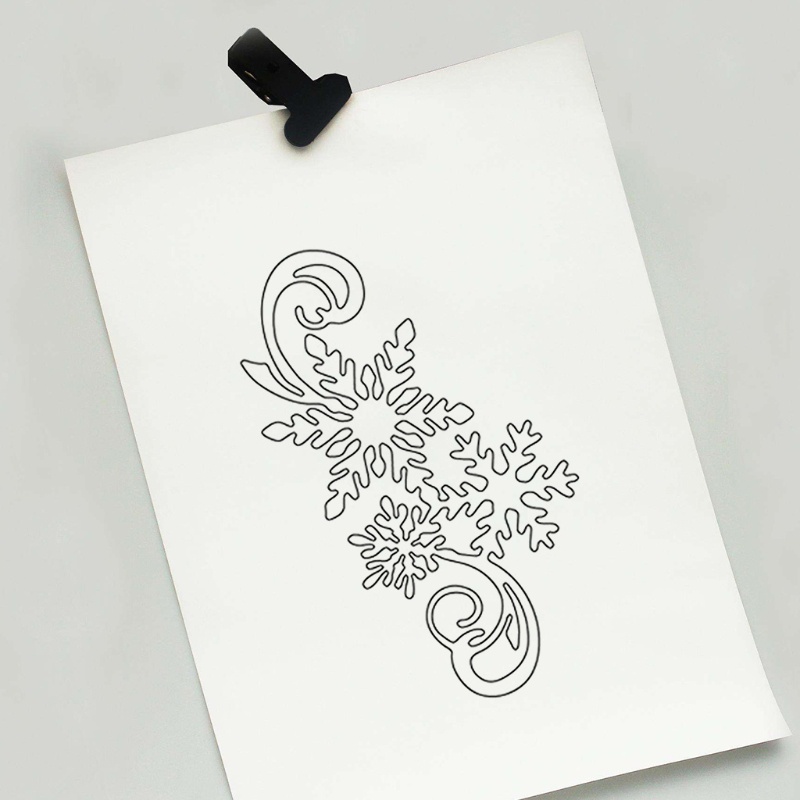 Cetakan Stensil Cutting Dies Motif Snowflake Natal Bahan Metal Untuk Scrapbook / Craft DIY