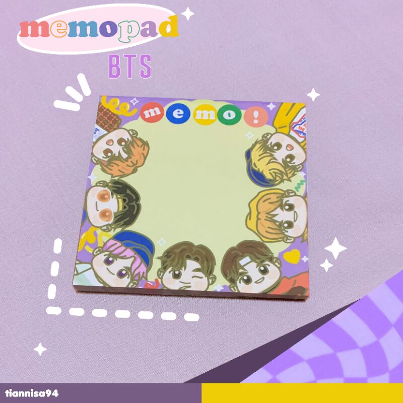 

BTS Memopad | BTS Memo Pad