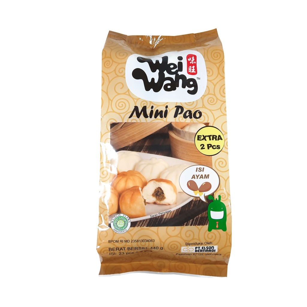 

Frozen Food Minipao Ayam Wei Wang 440gr