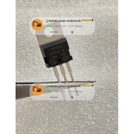 IC 7815  L7815 L 7815 15 V Volt 1 A Ampere ST LM7815