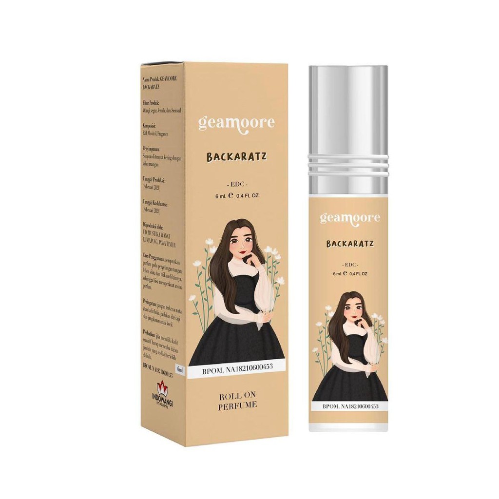 [BUY 3 GET 1 FREE GIFT] INSPIRED PARFUME BY GEAMOORE PARFUME PARFUM ROLL ON 6 ml PARFUM GEAMOORE BPOM ORIGINAL-BACKARATZ