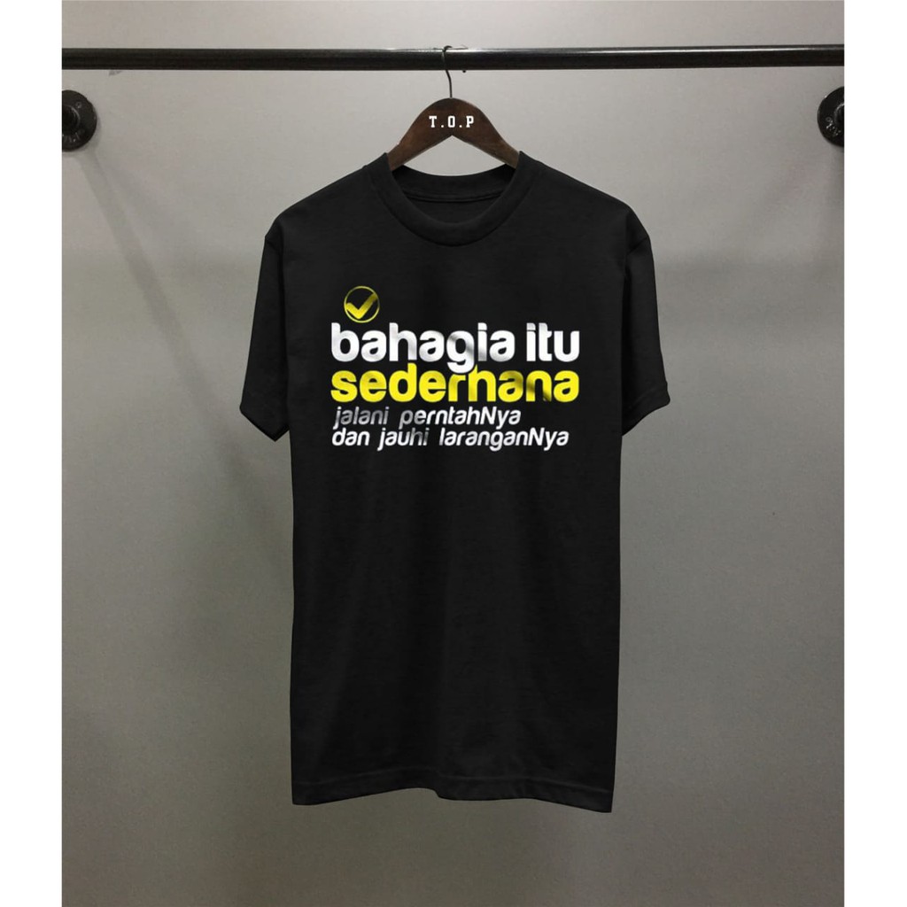 Kaos Dakwah Islami Ngaji yuk Tawheed Hijrah Muslim Distro Murah-Bahagia itu