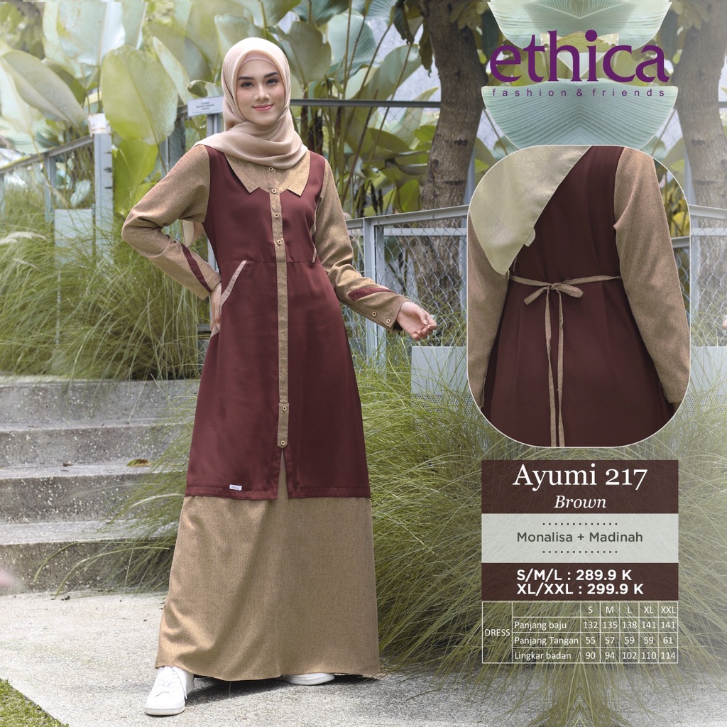 GAMIS TERBARU 2021 ETHICA AYUMI 217 BROWN