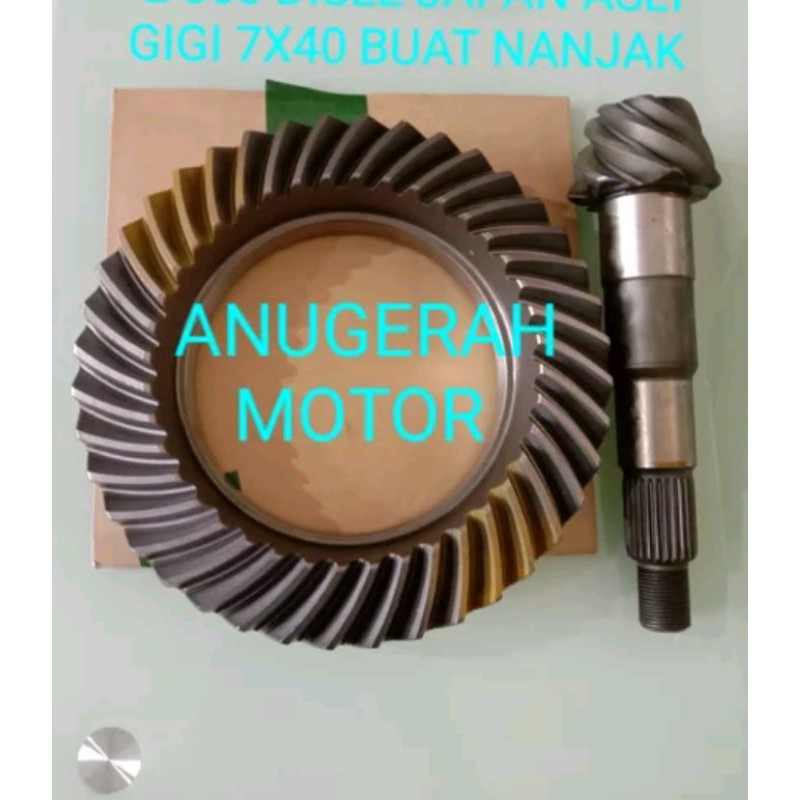 gardan pinion gardan L300 disel semua tipe sama bagi yg Medan berat nanjak 7x40 asli Japan
