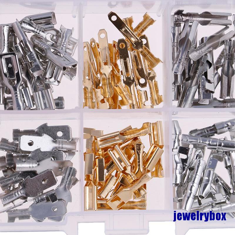 150 Pcs Kit Campuran Terminal Crimp Spade Male Dan Female Untuk Mobil