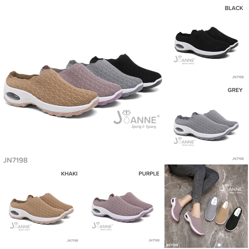 JOANNE Casual Slop Sneakers Shoes #JN7198 ORIGINAL