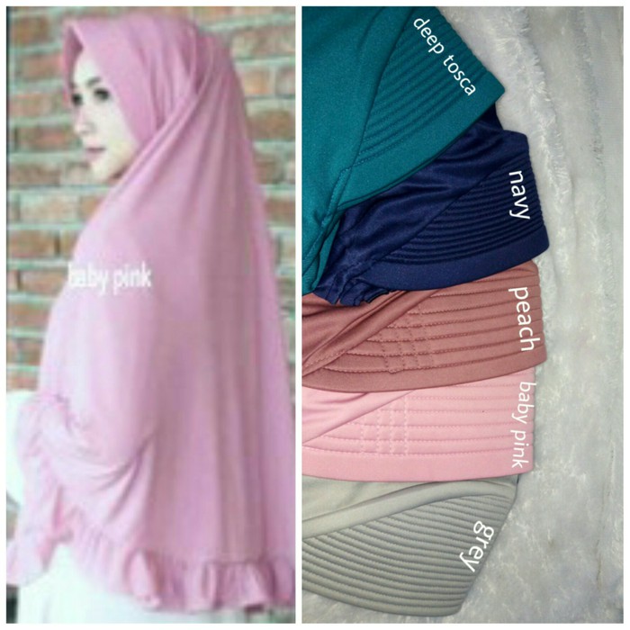 Jilbab Khimar, Jilbab Kimar Bergo pet syari rempel jumbo besar / bergo jumbo / khimar jumbo Murah