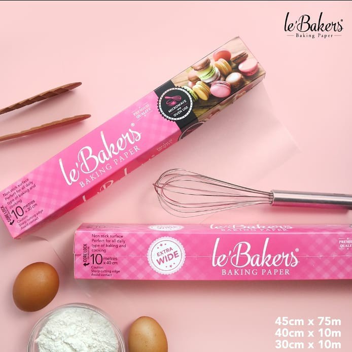 LE BAKERS BAKING PAPER 30 Cm x 10 M / PARCHMENT KERTAS BAKAR / ROTI