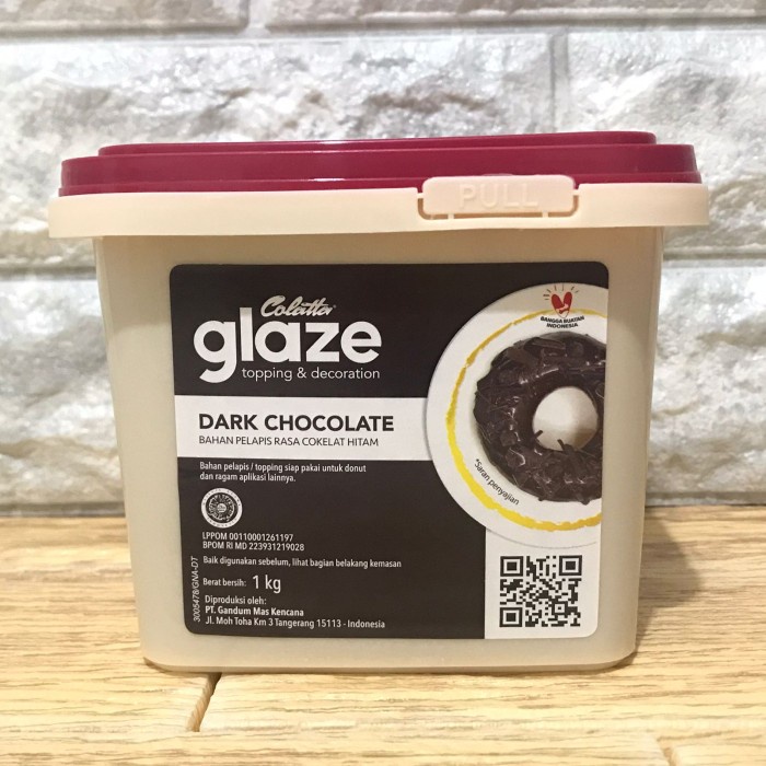 

COLATTA GLAZE DARK CHOCOLATE 1 KG - GLAZE COKELAT COLATA DONUT GLAZE