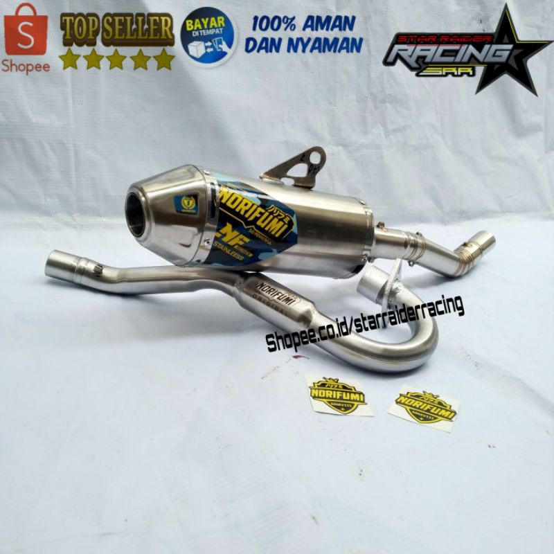 knalpot norifumi NF untuk klx150 crf150 dtracker 150 wr155