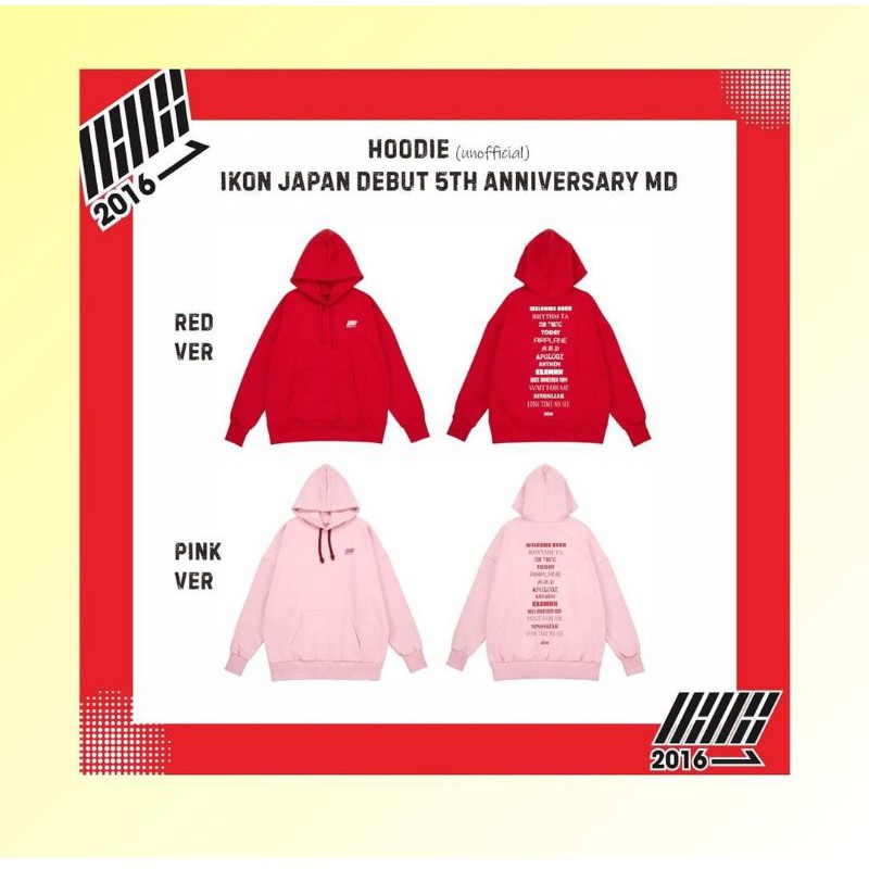 HOODIE IKON JAPAN ANNIVERSARY UNOFF