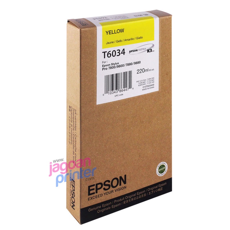 EPSON T6034 Ink Cartridges (C13T603400) For Stylus Pro 7880/9880/7800