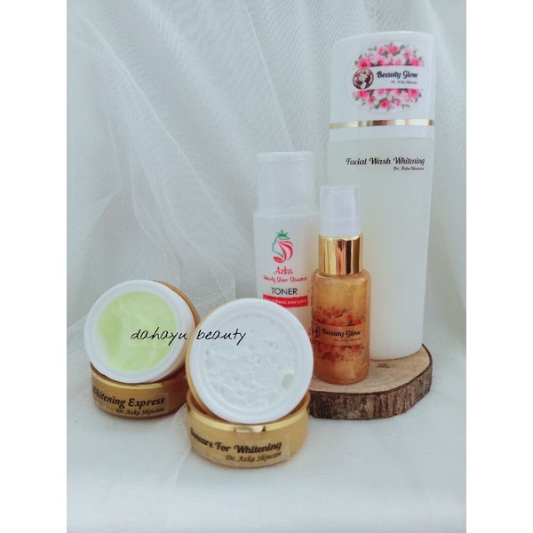 PAKET WHITENING EXPRESS DR AZKA SKINCARE (ISI 5 ) TONER BPOM