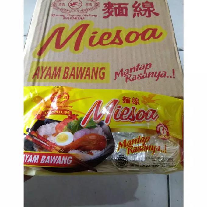 

Terlaris# Miesoa Ayam Bawang 65Gr 1 DusIsi 20 Bungkus Burung Layang Terbang