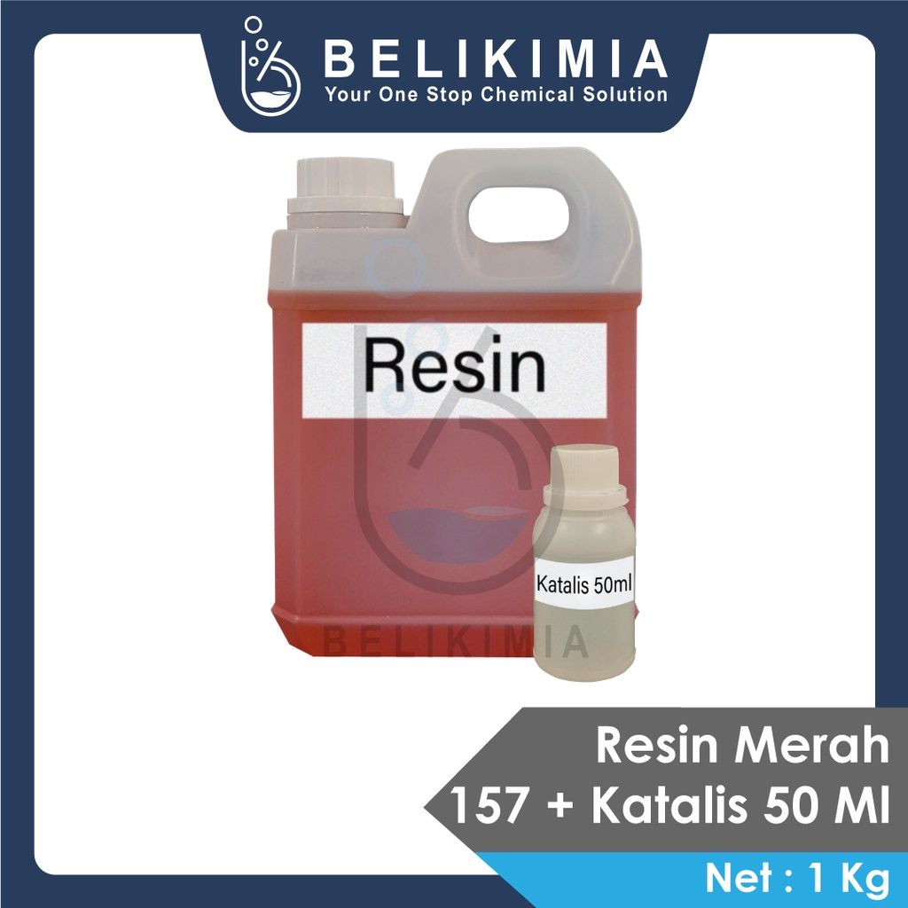 Resin Merah 157 / Resin Butek / Resin 1kg dan katalis 50ml