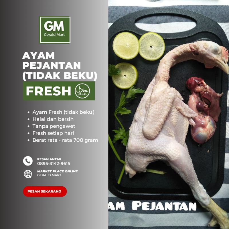 

AYAM PEJANTAN 700 GRAM / AYAM PEJANTAN / AYAM PEJANTAN SEGAR / AYAM PEJANTAN FRESH / AYAM PEJANTAN BANDUNG / AYAM / PEJANTAN