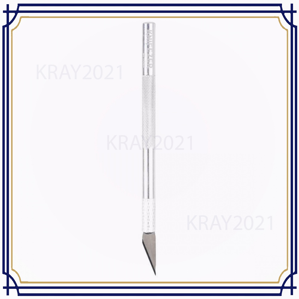 Pisau Ukir Seni Hobby Crafting Art Knife Metal Handle AK125