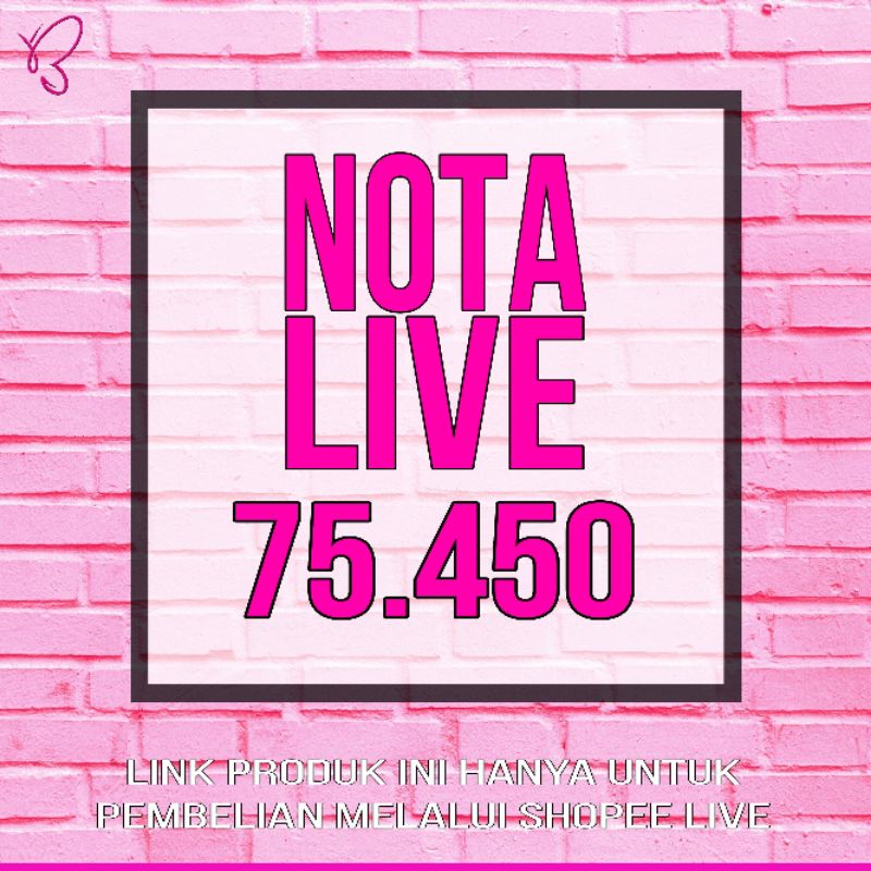 Nota Live 75.450 - BBPO.STORE -