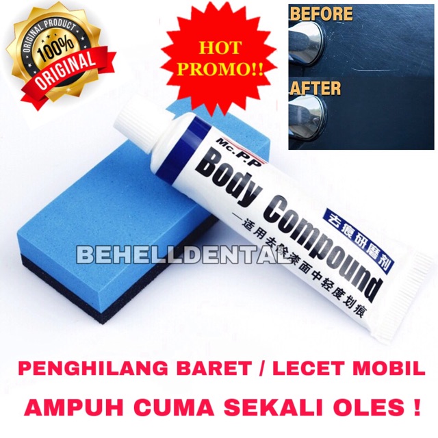 BODY COMPOUND KOMPON KOMPOND PENGHILANG BARET &amp; LECET BODY MOBIL MOTOR IMPOR