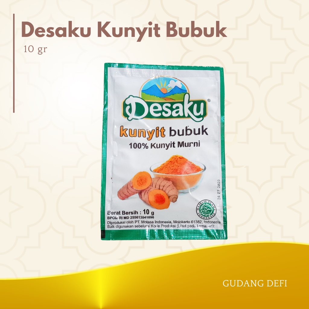 Jual Desaku Kunyit Bubuk 10 Gram Sachet Shopee Indonesia 1804