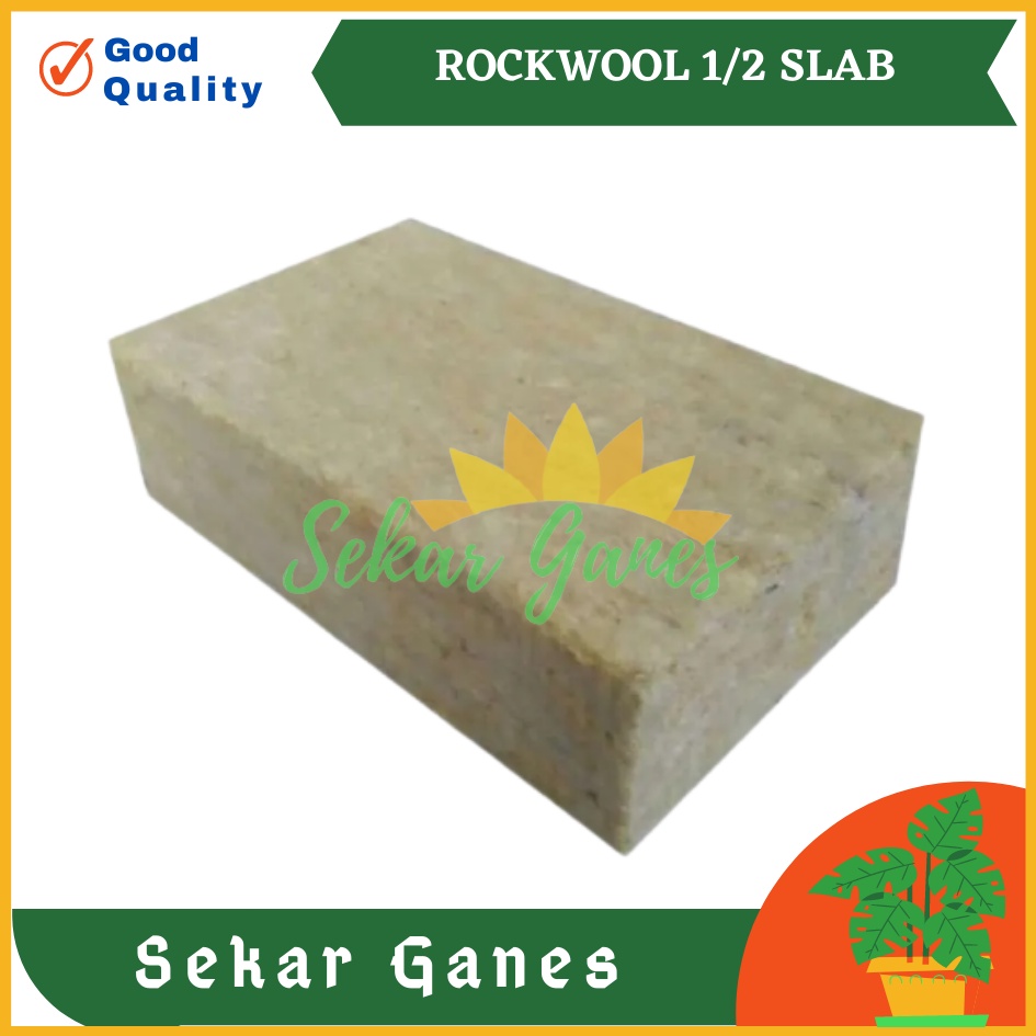 ½SLAB ROCKWOOL CULTILENE ORIGINAL 1/2 SLAB - Media Tanam Busa Hidroponik - Bukan Rocwool KW LokaL OK