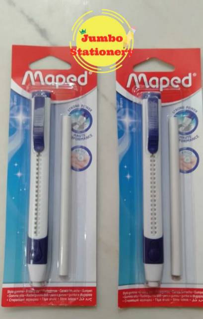 Penghapus Pen Pencil Maped Circular GOM FREE Eraser Pencil PVC