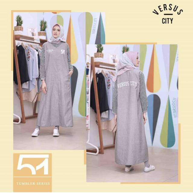 Preloved Tumbler Dress Versus city / Deenay / Second sign / Preloved Deenay