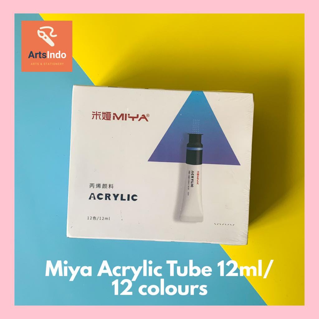 

Miya Cat Acrylic Akrilik Tube 12 Colors x 12ml