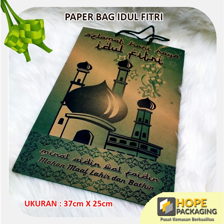 

Paper Bag Edisi Idul Fitri Tas Packaging/ Hampers Parcel Lebaran