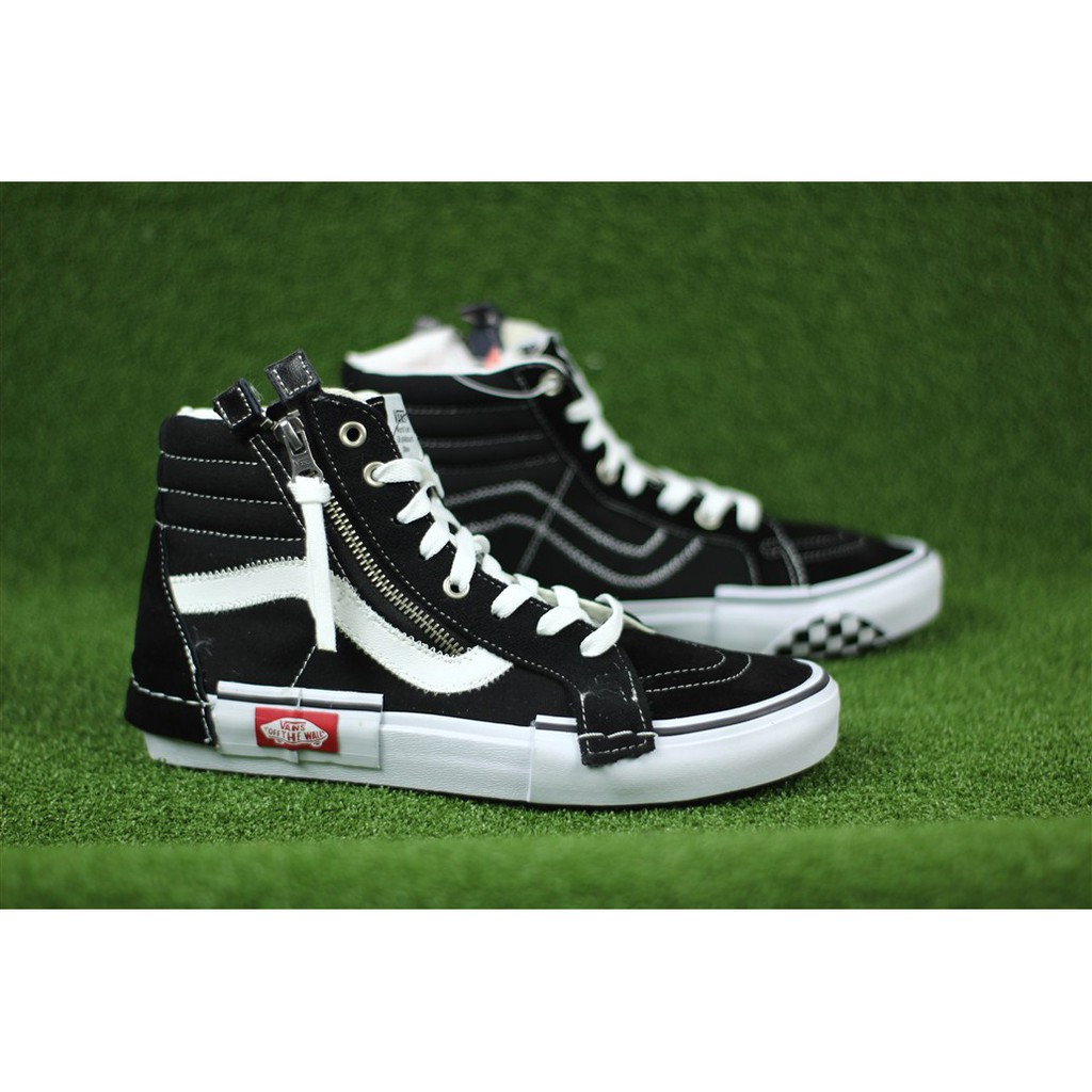 SEPATU CASUAL VANS SK 8 HIGH REISSUE.CA (BLACK TRUE WHITE) 39-44