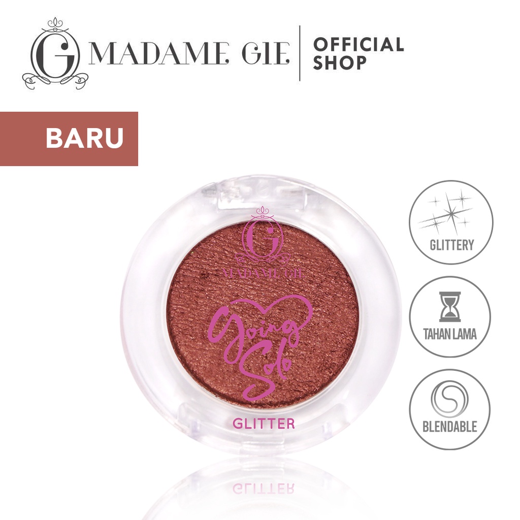 ⭐️ Beauty Expert ⭐️ NUZ - Madame Gie Going Solo Glittery Pressed Eyeshadow MakeUp