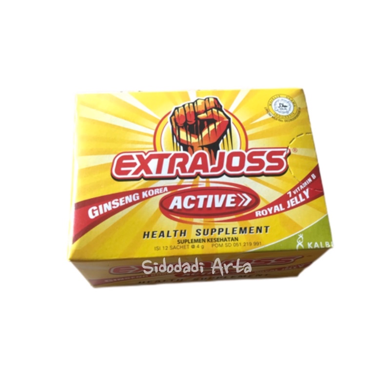 

Extra Joss Suplemen Makanan Active - Kemasan Pak (12.Sch x 4gr)