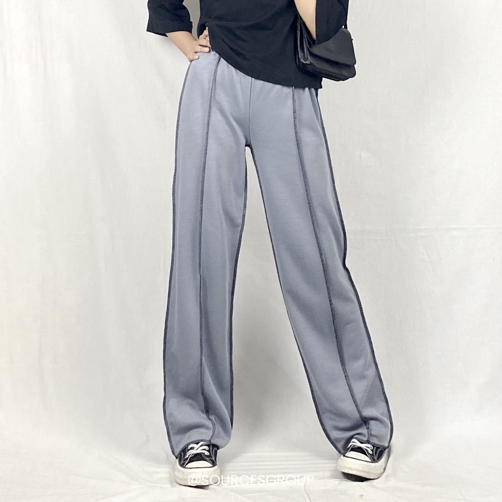 ALYA PANTS BASIC CREPE TEBAL / CELANA PANJANG WANITA