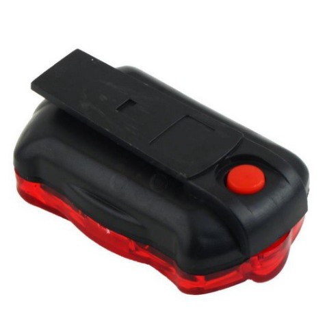 [LAMPUSEPEDA] -  Powerbeam Lampu Depan Sepeda 5 LED &amp; Lampu Belakang - HB-618 - Black