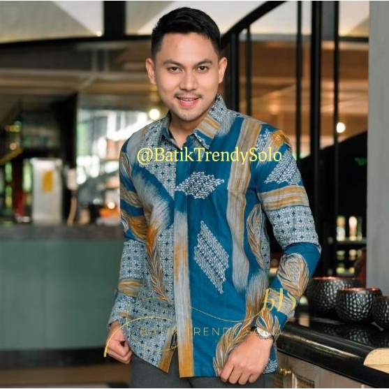 Hem  Kemeja Baju Batik Pria Cowok Laki Laki Slimfit Full Lapis Furing Lengan Panjang Lengan Pendek Original Asli Batik Jumanta Solo Laweyan Size S M L Xl XXL Bahan Katun Premium  905