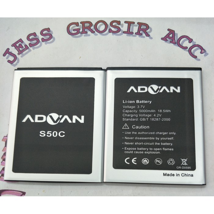 Baterai Battery Advan Vandroid S50C , S 50C , Double Power 5000Mah - Putih