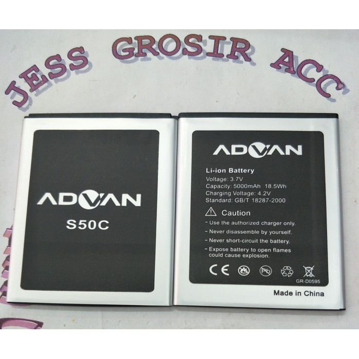 Baterai Battery Advan Vandroid S50C , S 50C , Double Power 5000Mah - Putih