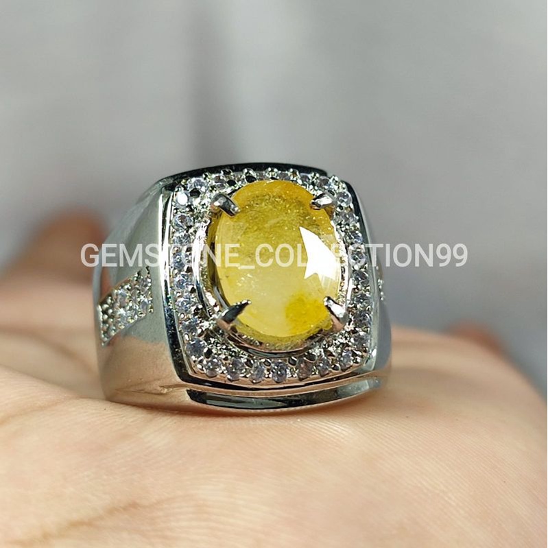 BATU YELLOW SAFIR ASLI NATURAL TOP QUALITY