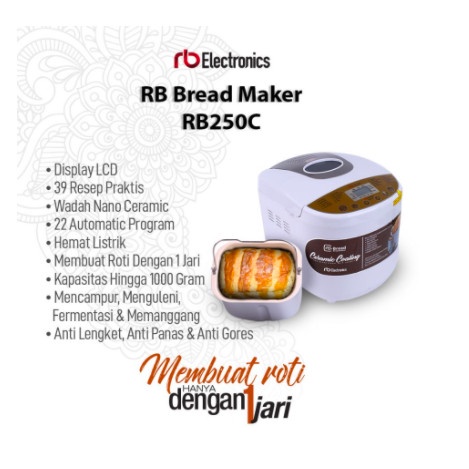 Bread Maker Rb Electronic RB250 Mesin Pembuat Roti Otomatis Rebread