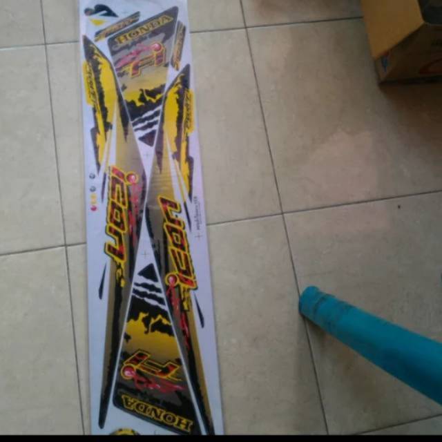 (COD) Striping beat Fi variasi kuning 2013 2015