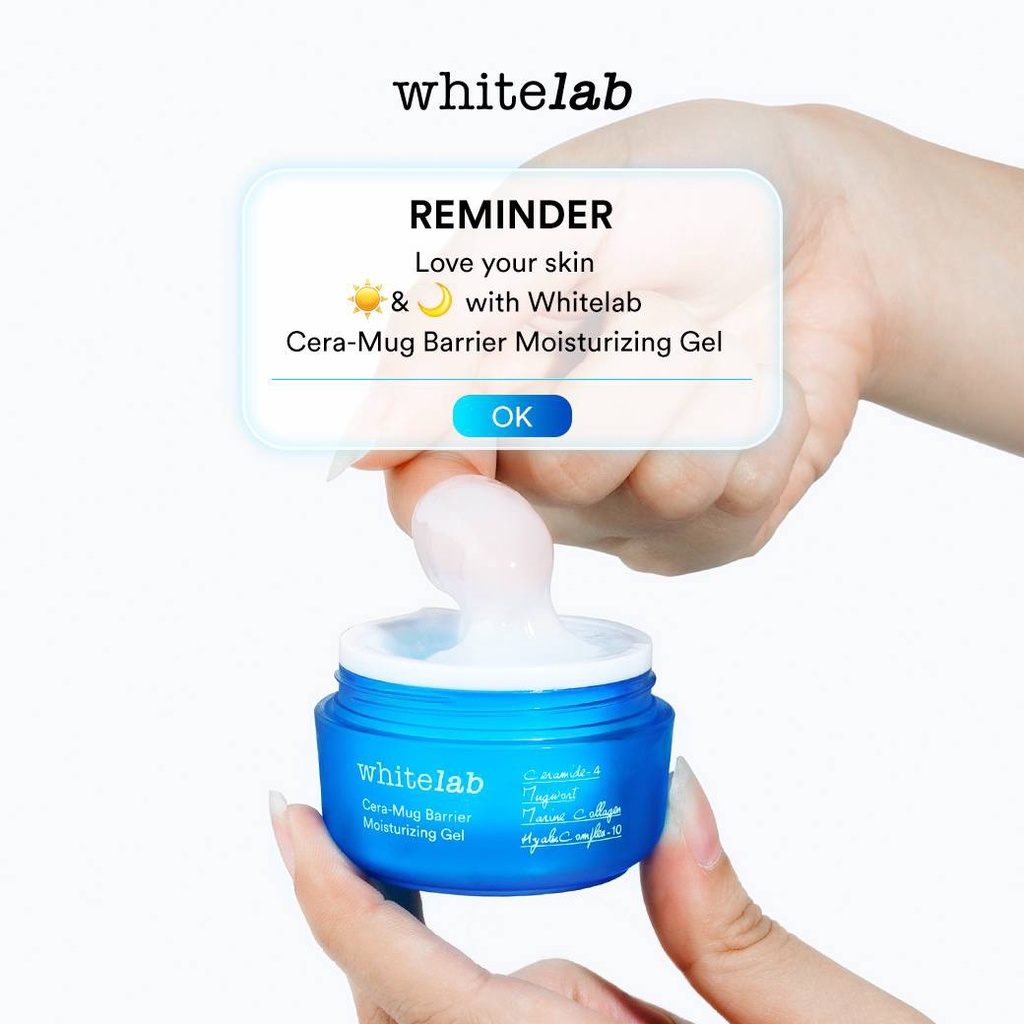 WHITELAB Cera Mug Barrier Moisturizing Gel - Moisturizer Pelembab Penghalus Skin Barrier Kulit Wajah