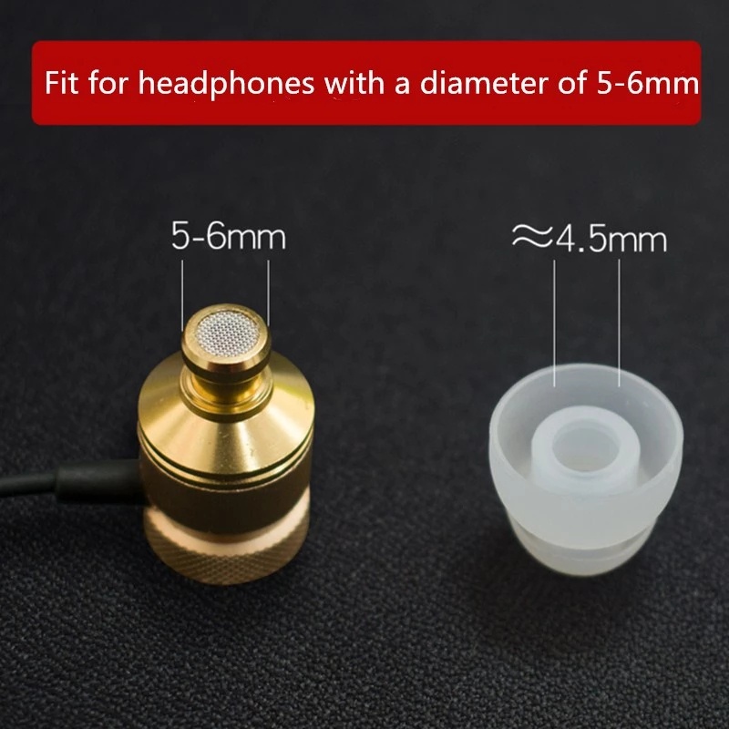 5 Pasang Eartips Pengganti Bahan Silikon Untuk Earphone In-Ear