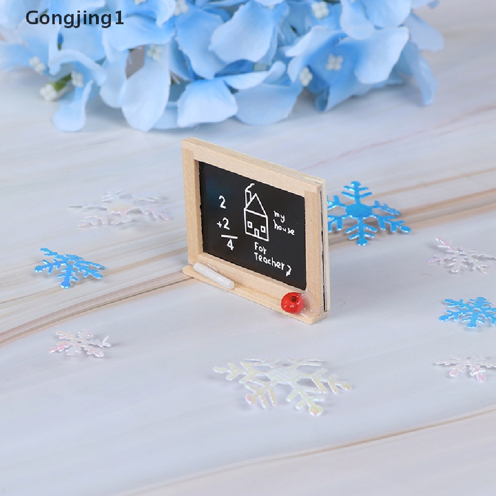 Gongjing1 1Pc Miniatur Papan Tulis Mini Skala 1: 12 Untuk Aksesoris Kamar Anak