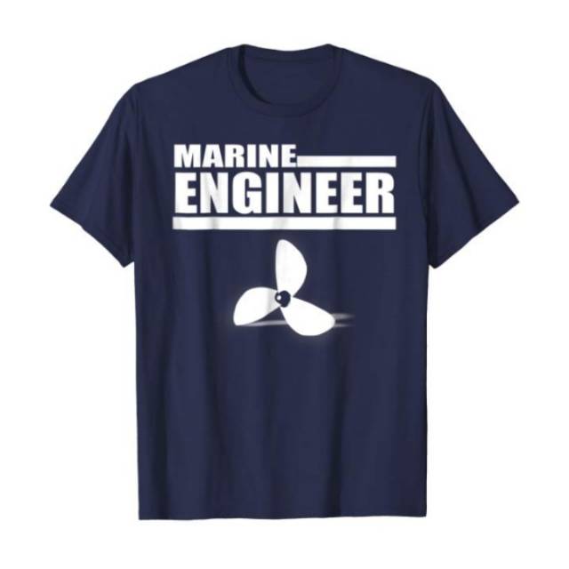 Kaos distro pria/Merine engineering biru tua