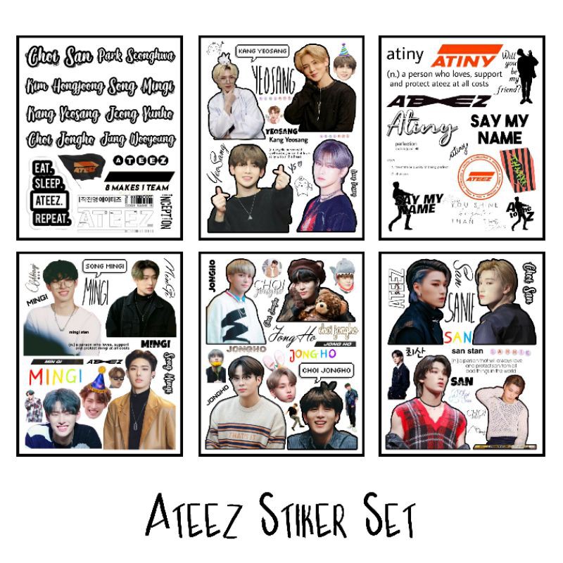 ATEEZ Stiker Set