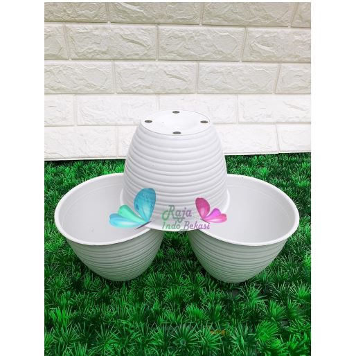 Pot Tawon 12 Cm Putih Hitam Pot Tawon Mdn Pot Bunga Plastik 12cm Vas Bkn Pot Tawon Pirus 12 Putih